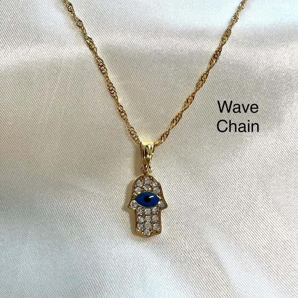 18 K Gold Plated Gold Hamsa 81 Aa